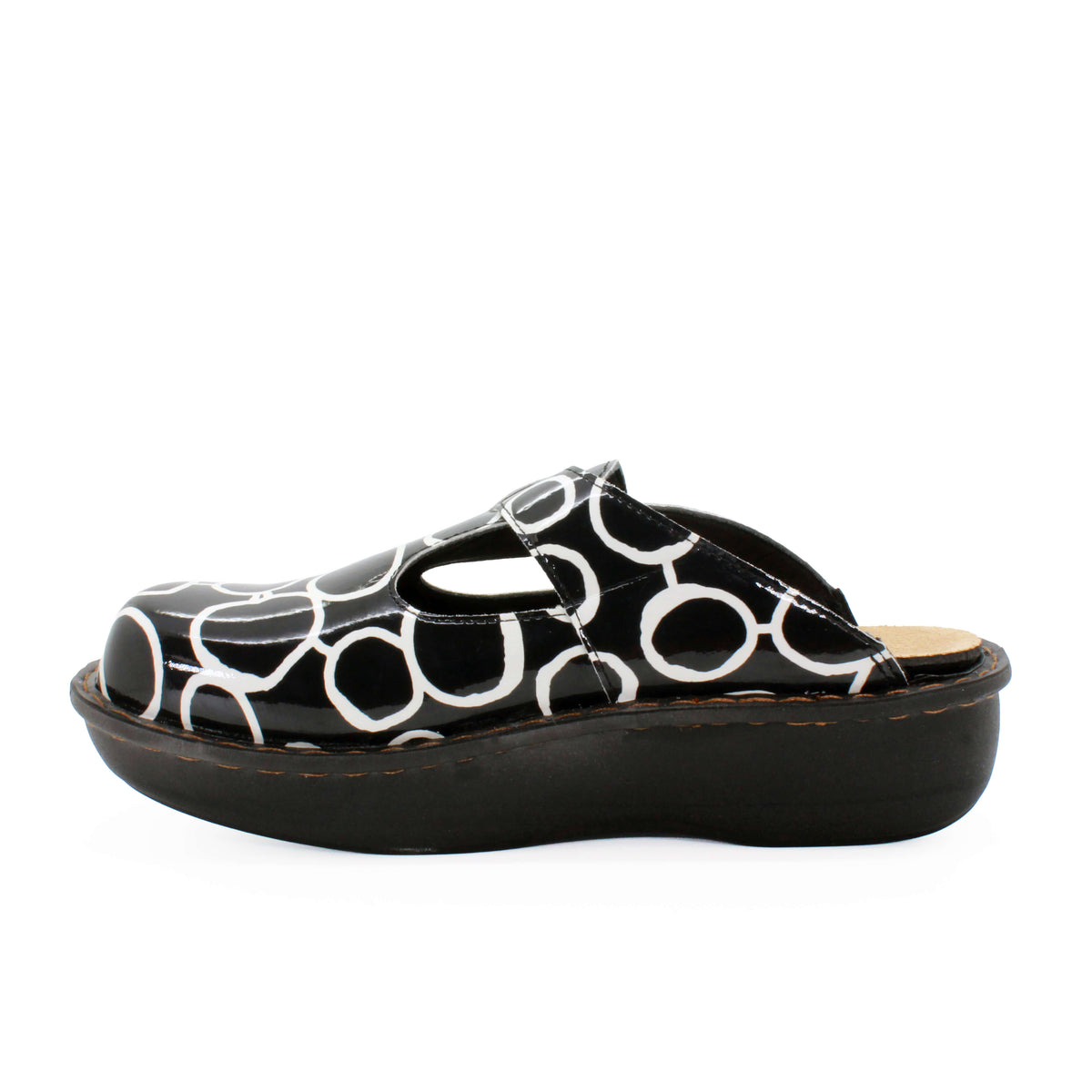 Sanosan Bella Comfort Slip-On Clogs in Zen Circles