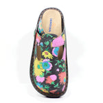 Sanosan Bella Comfort Slip-On Clogs in Sunflower Print