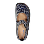 Sanosan Julia Comfort Mary-Jane Clogs in Black Leopard patent