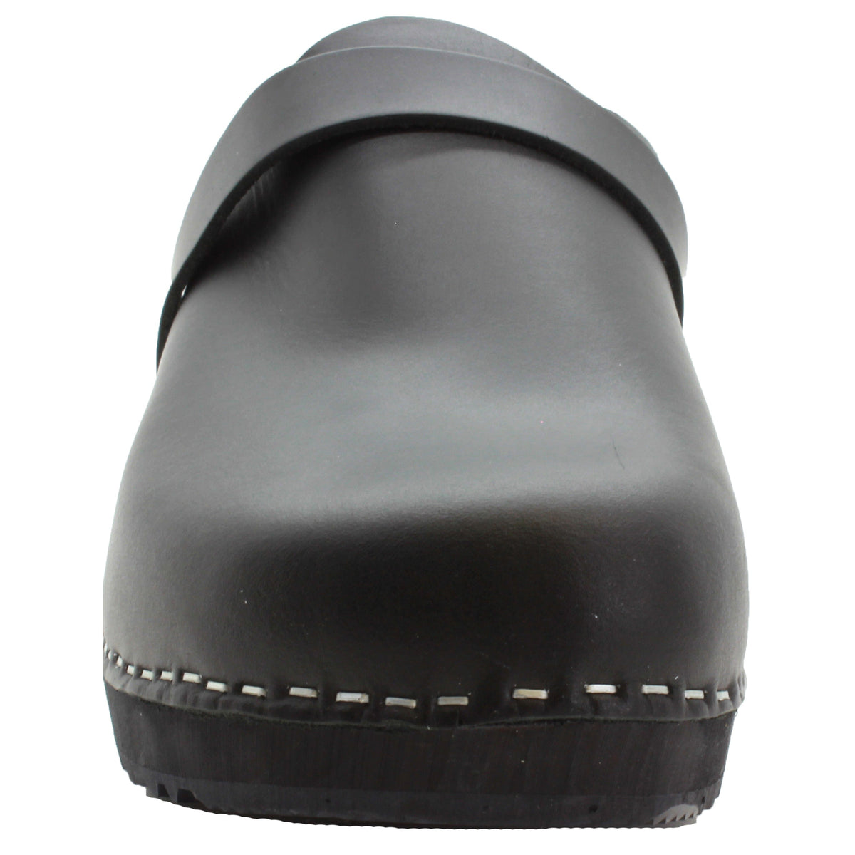 KLÄGN KLÄGN Men's Axel Leather Open Back Wooden Clogs
