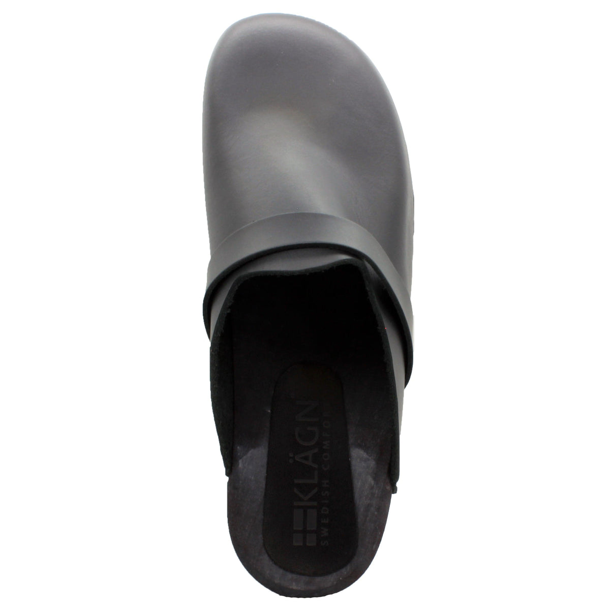 KLÄGN KLÄGN Men's Axel Leather Open Back Wooden Clogs