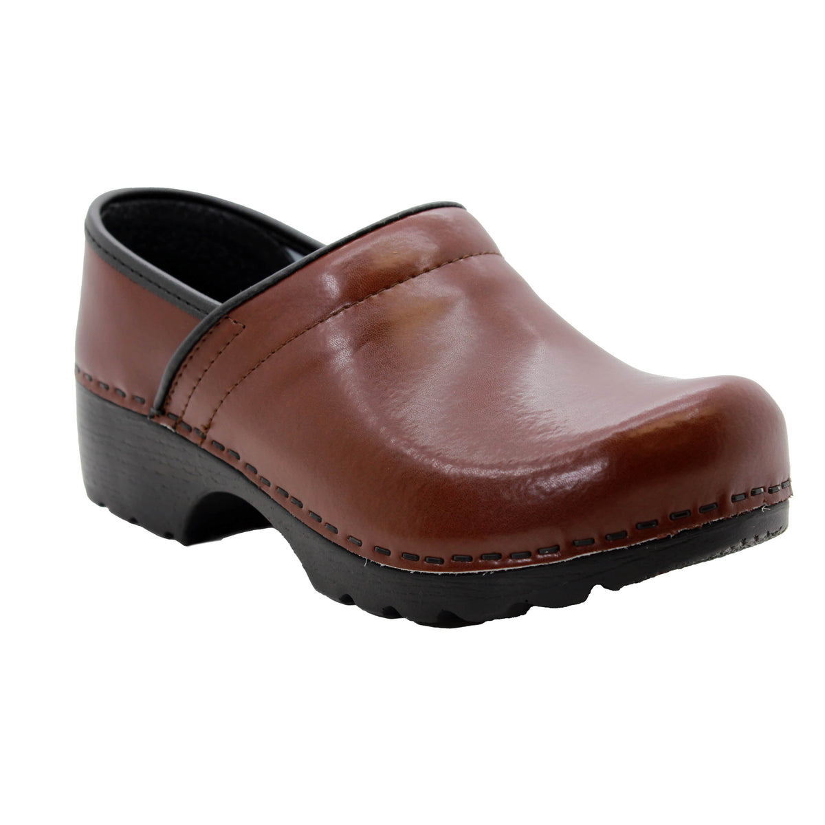 BJORK BJORK Women's Swedish Professional Leather Clogs Brown / EU-36