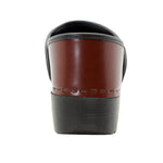 BJORK BJORK Men's Swedish Professional Brown Leather Clogs