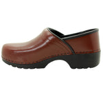 BJORK BJORK Men's Swedish Professional Brown Leather Clogs