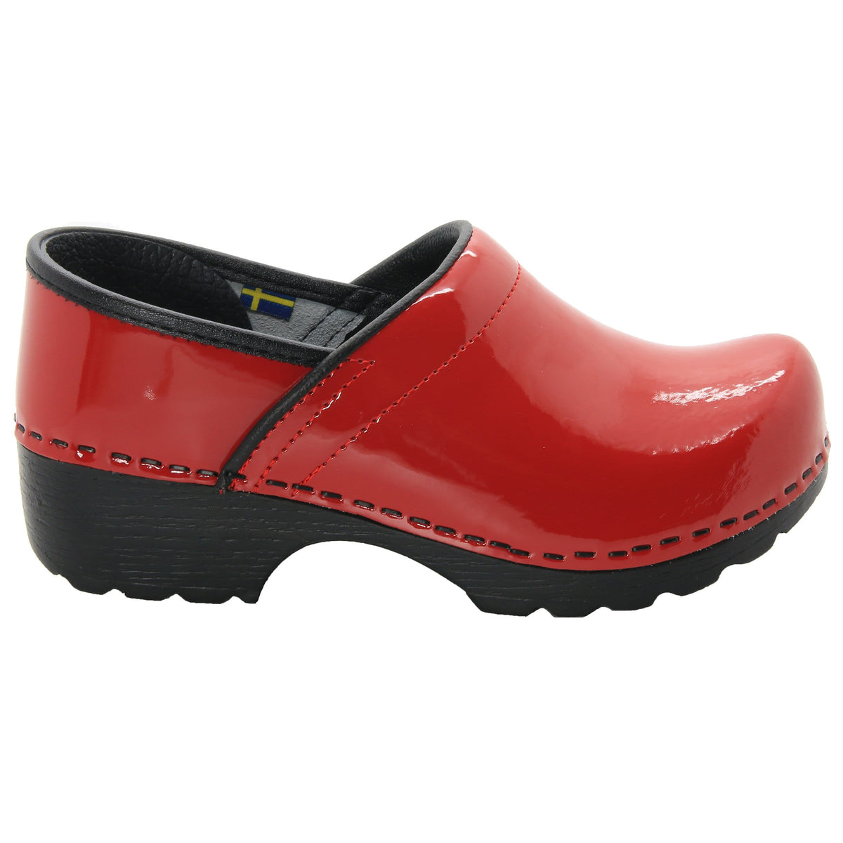 BJORK BJORK KARIN Swedish Women's Pro Red Patent Leather Clogs