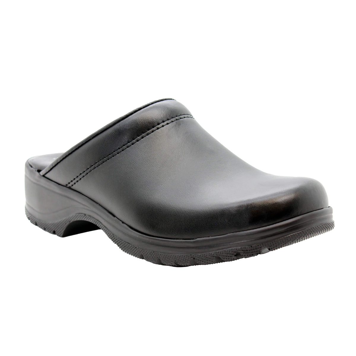 BJORK BJORK Flex Pro Open Back Black Leather Clogs
