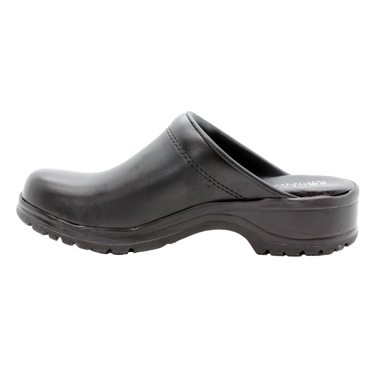 BJORK BJORK Flex Pro Open Back Black Leather Clogs