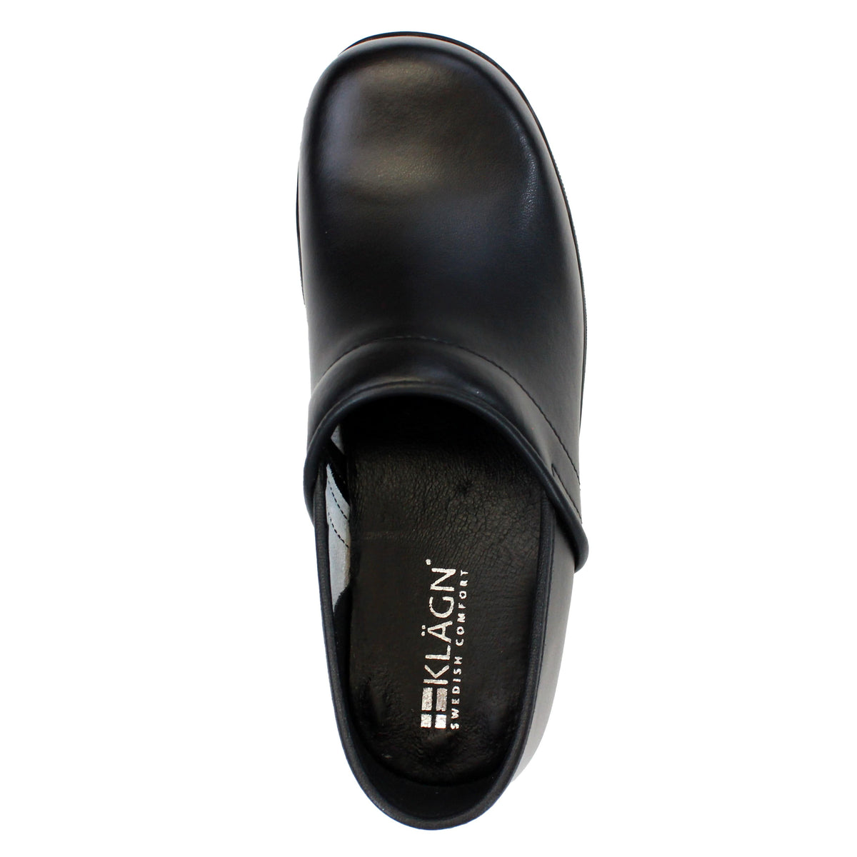 BJORK BJORK Flex Pro Open Back Black Leather Clogs