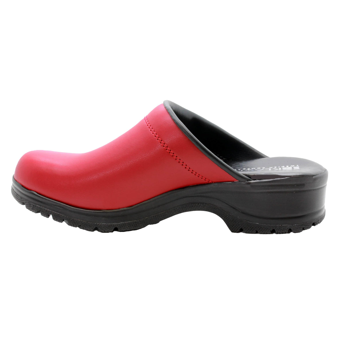BJORK BJORK Flex Pro Open Back Red Leather Clogs
