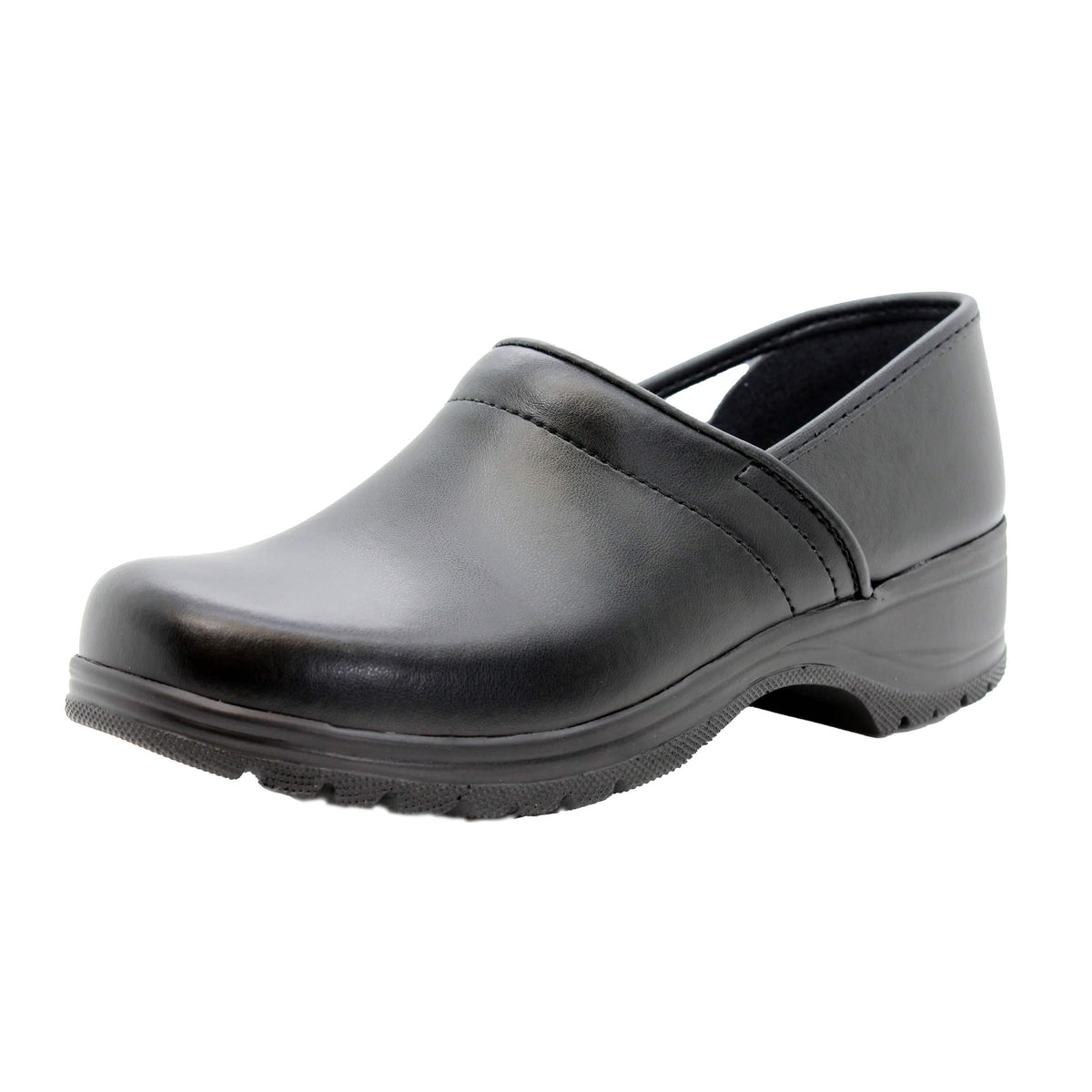 BJORK BJORK Flex Pro Closed Back Black Leather Clogs