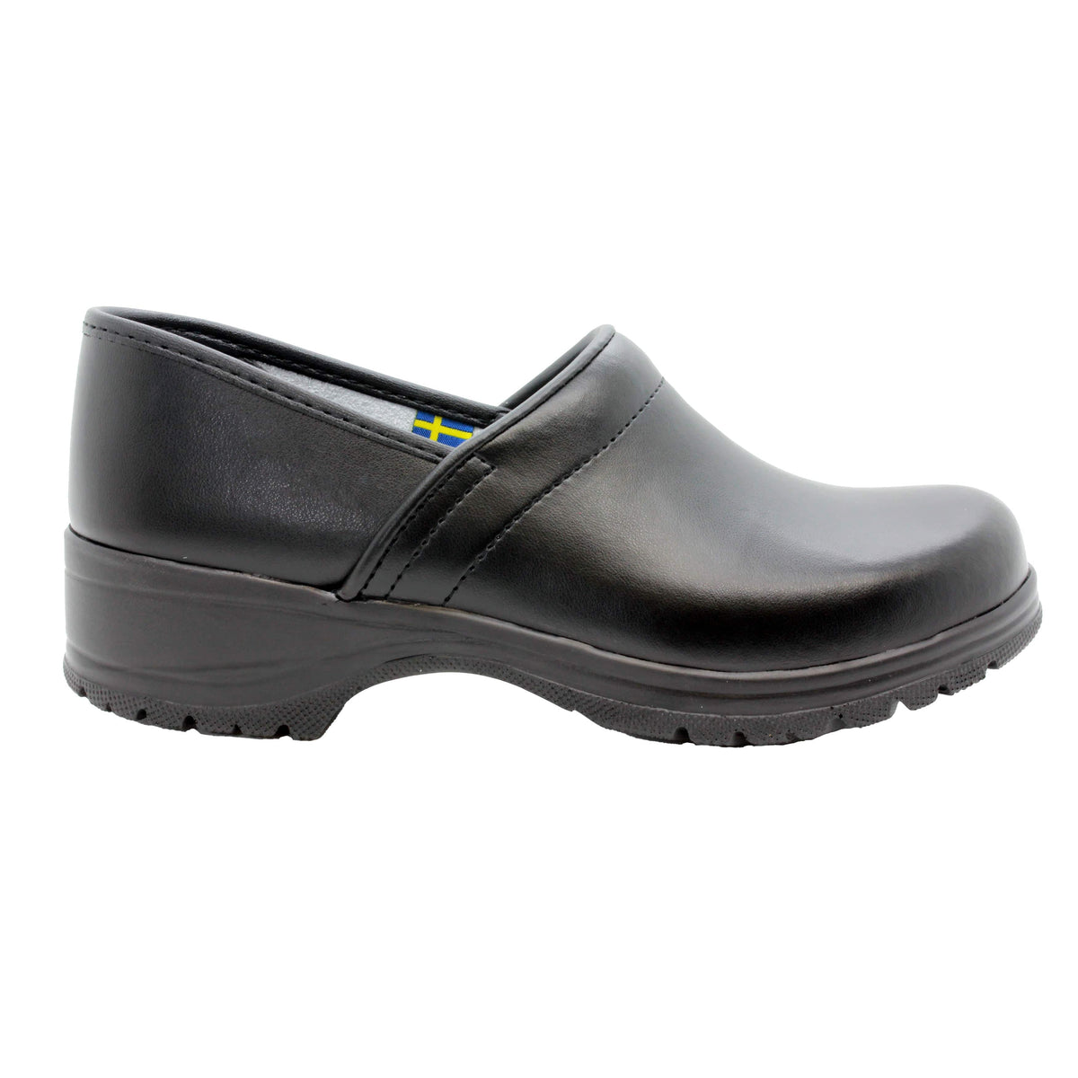 BJORK BJORK Flex Pro Closed Back Black Leather Clogs