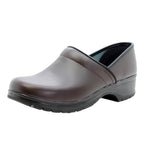 BJORK BJORK Flex Pro Closed Back Brown Leather Clogs
