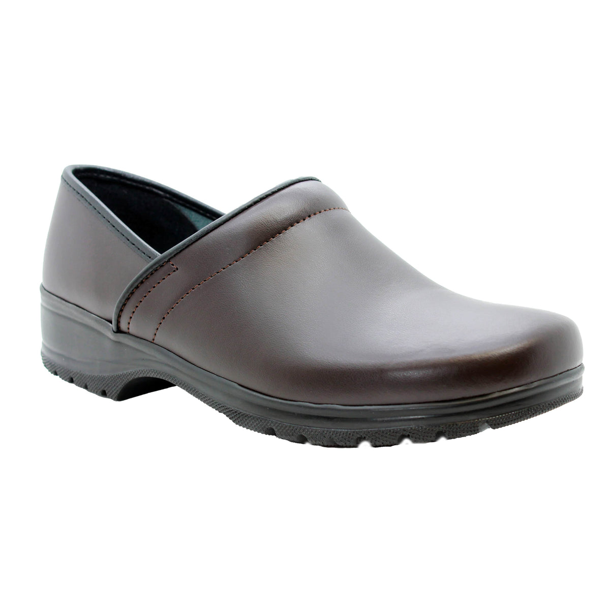 BJORK 670000-3-40 BJORK Men's Flex Pro Closed Back Leather Clogs Brown / EU-40