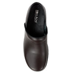 BJORK BJORK Men's Flex Pro Closed Back Brown Leather Clogs