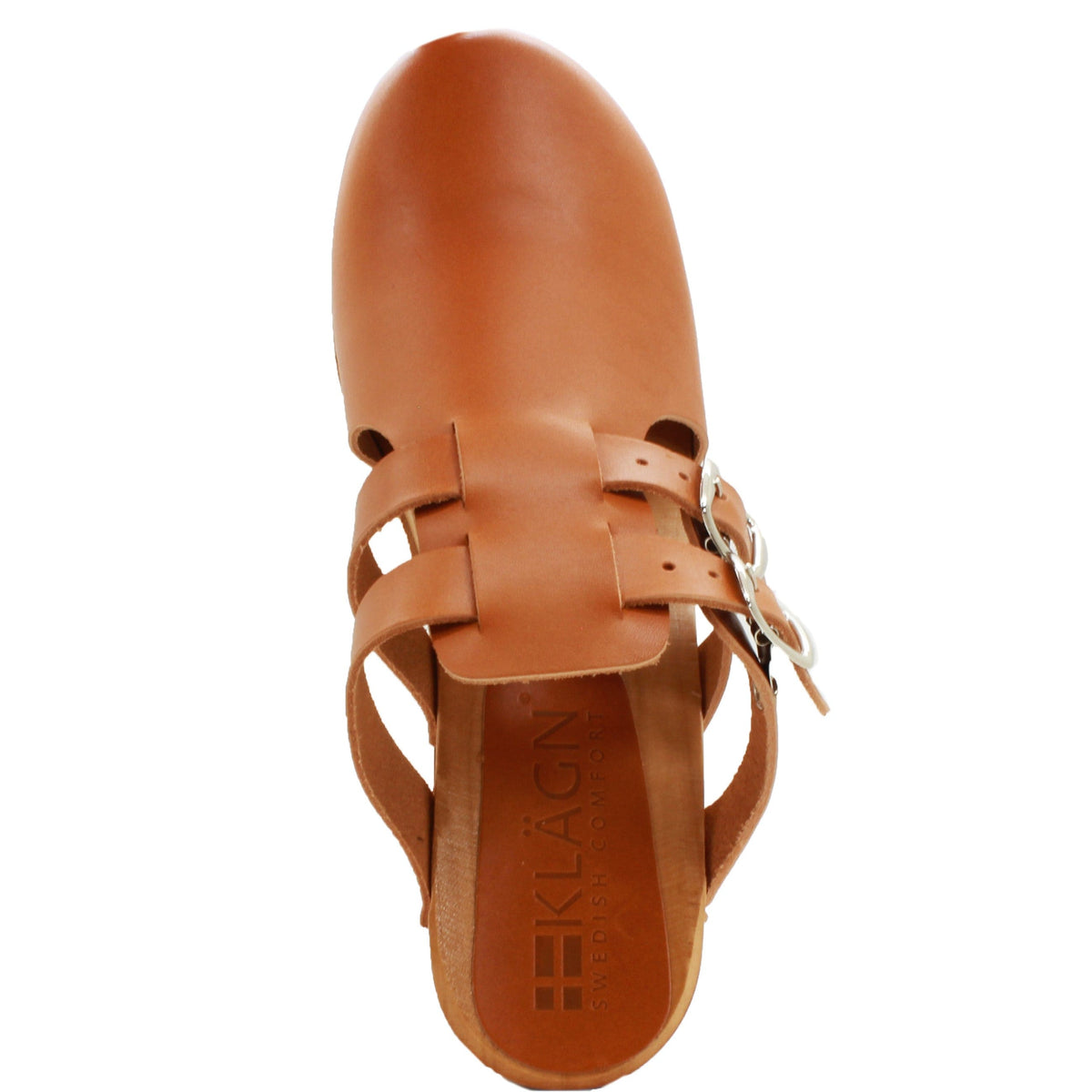 KLÄGN KLÄGN Brigetta Mid-heel Fashion Leather Wooden Clogs