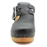 KLÄGN KLÄGN Brigetta Mid-heel Fashion Leather Wooden Clogs