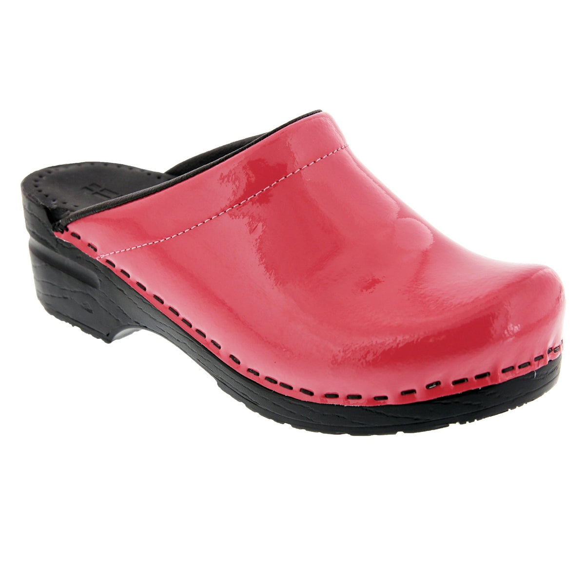 BJORK 755406-79-36 BJORK Elly Open Back Fuchsia Patent Leather Clogs Fuchsia / EU-36