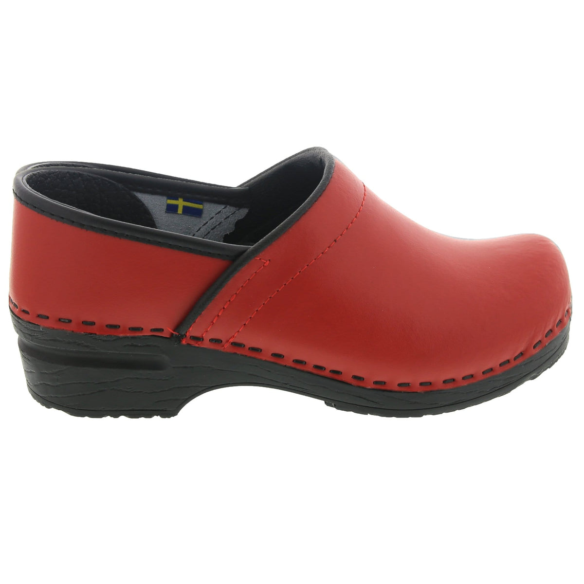 BJORK BJORK PRO ELLA Red Leather Clogs