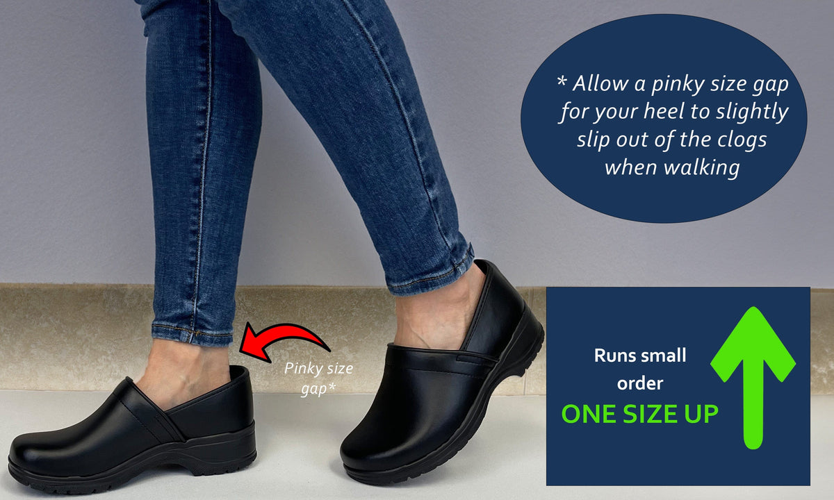 BJORK BJORK Flex Pro Closed Back Leather Clogs