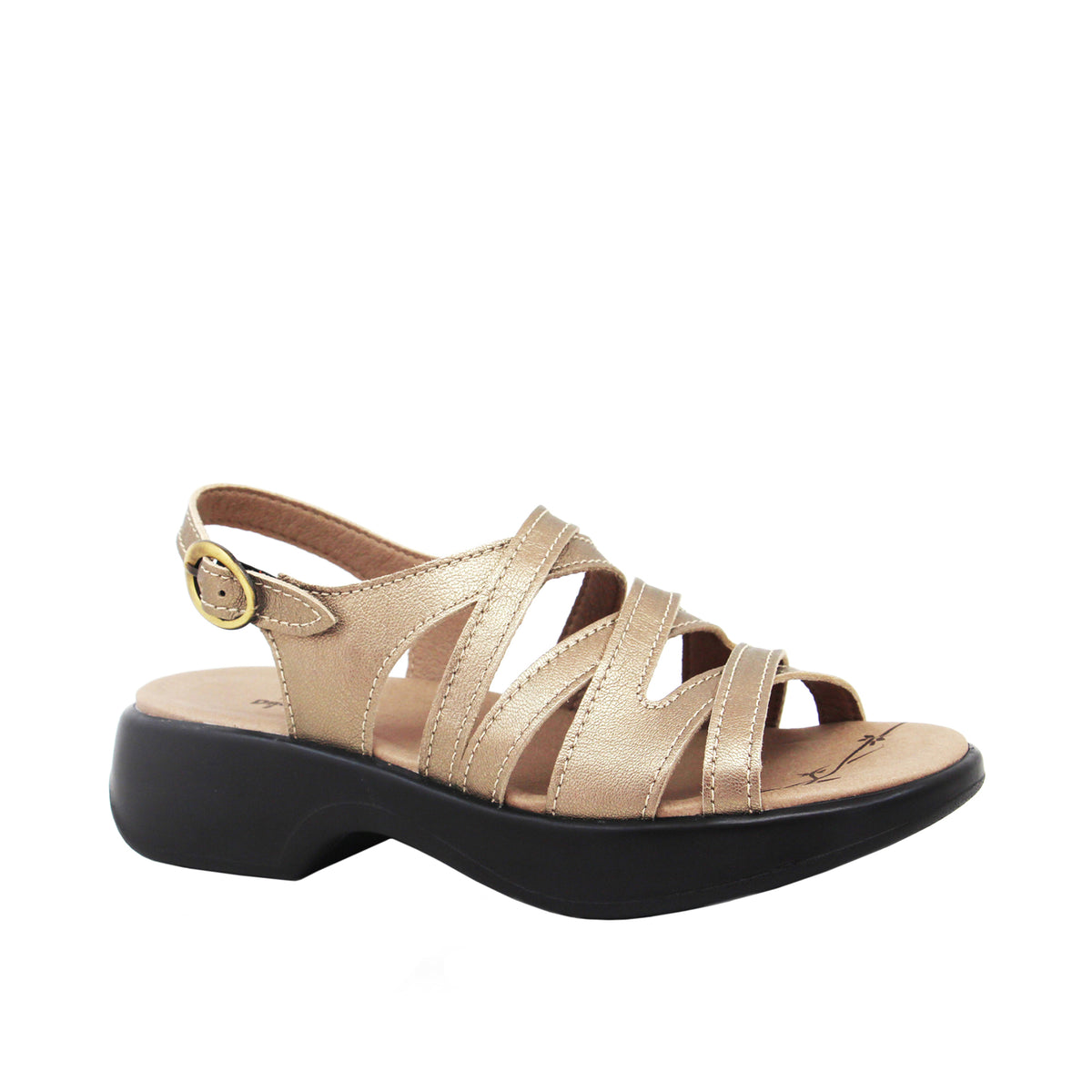 Dromedaris Golden Eagle Leather Strappy Sandals