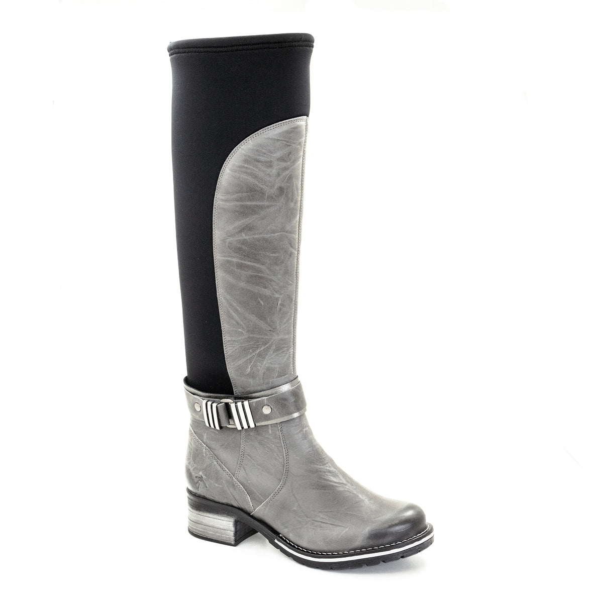 Dromedaris Kody Knee High Leather & Neoprene Boot