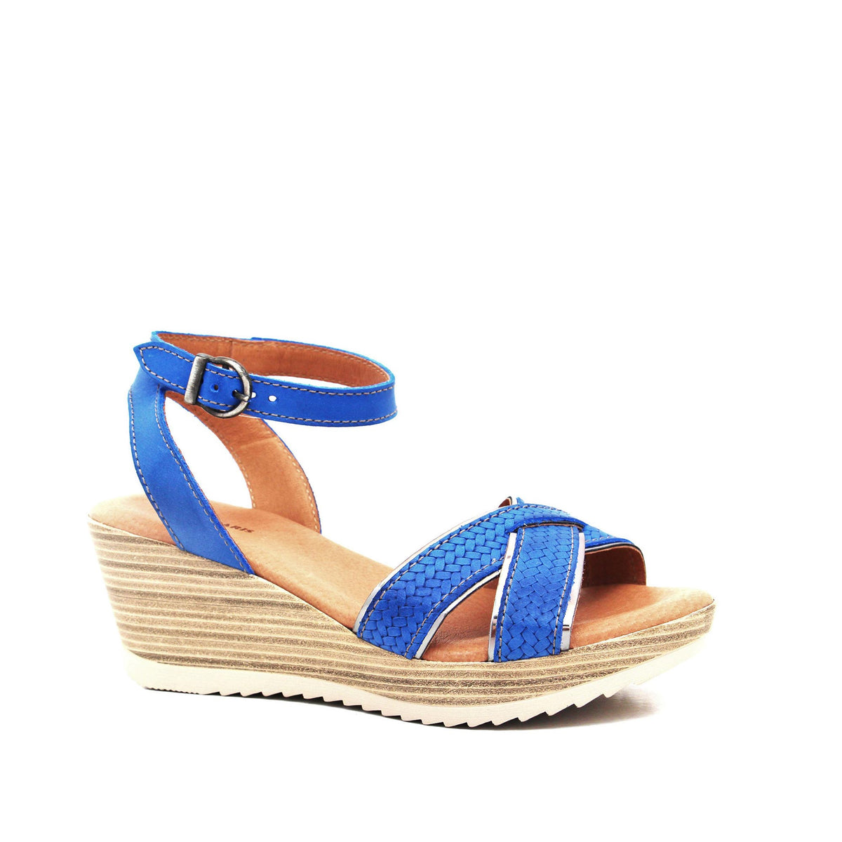Dromedaris Lucy Leather Wedge Sandal