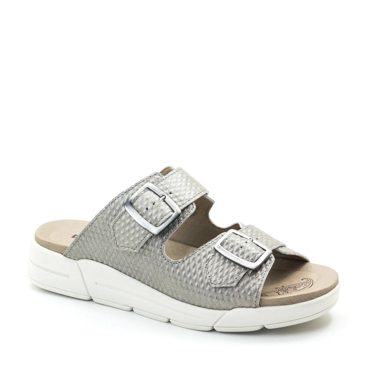 Dromedaris Terry Slip-On Leather Sandal