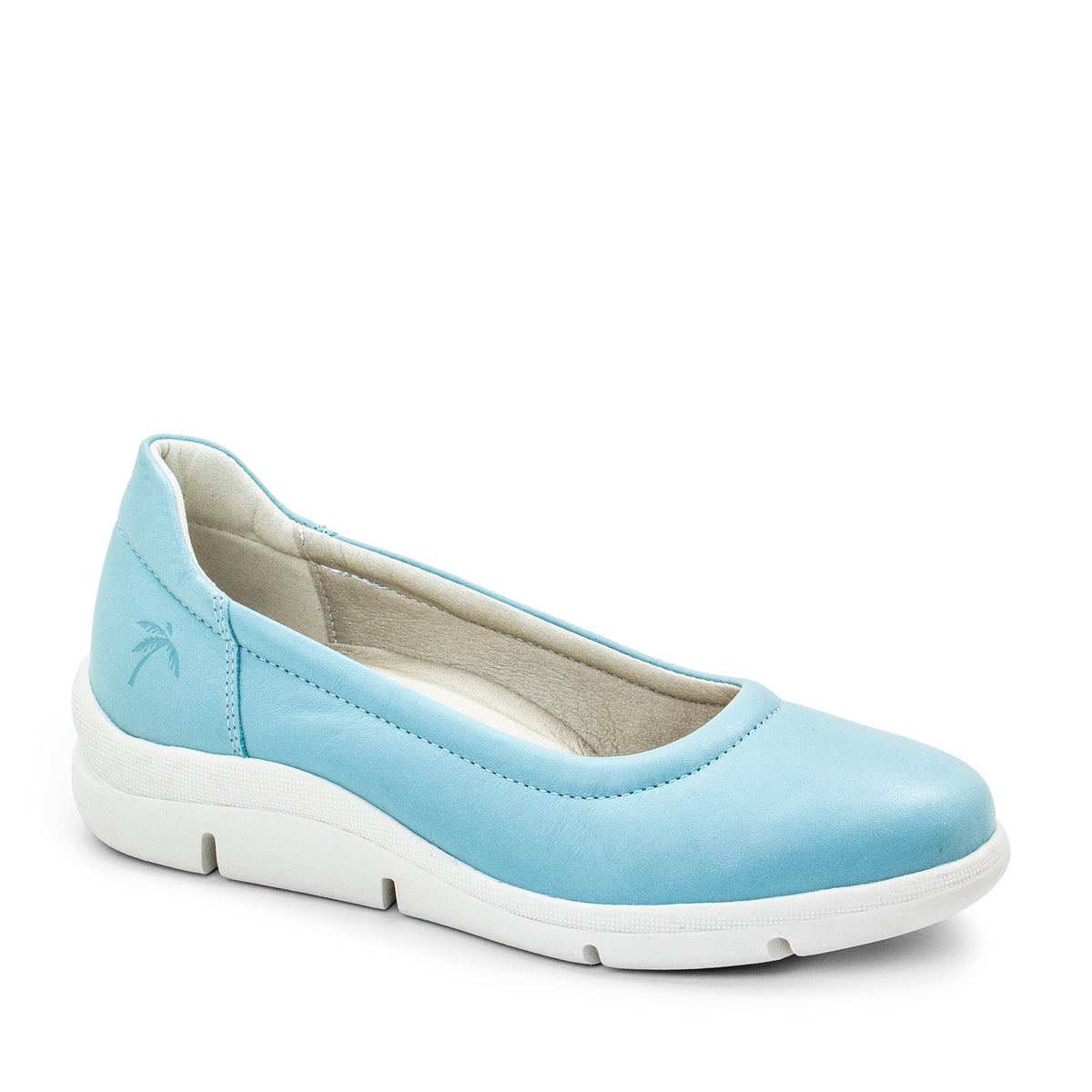 Dromedaris Vanessa Leather Slip-On Wedge