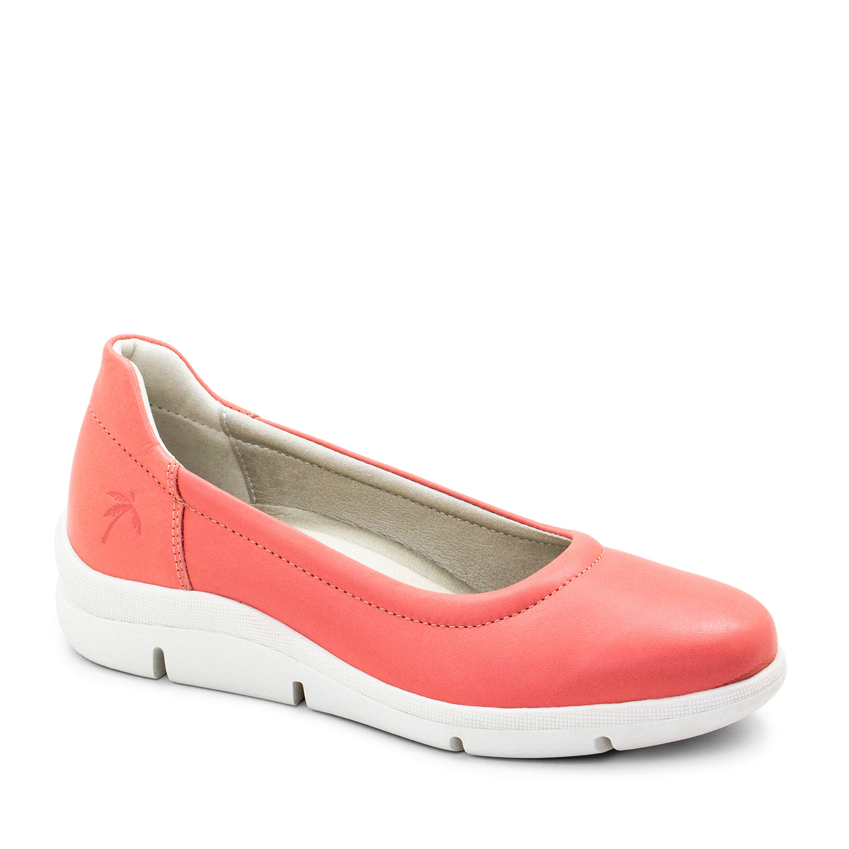 Dromedaris Vanessa Leather Slip-On Wedge