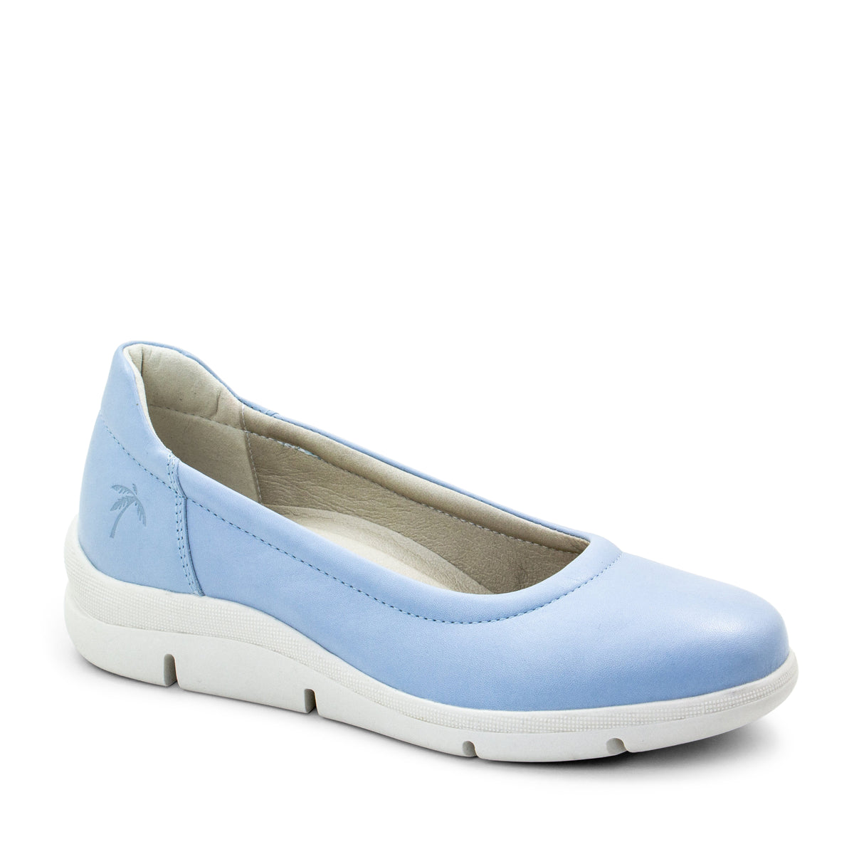 Dromedaris Vanessa Leather Slip-On Wedge