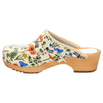 BJORK BJORK Dahlia Wood Open Back Leather Clogs