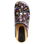 BJORK BJORK Araceli Wood Open Back Leather Clogs