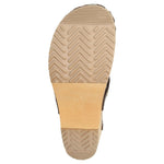 BJORK BJORK Pixie Wood Open Back Full Grain Leather Clogs