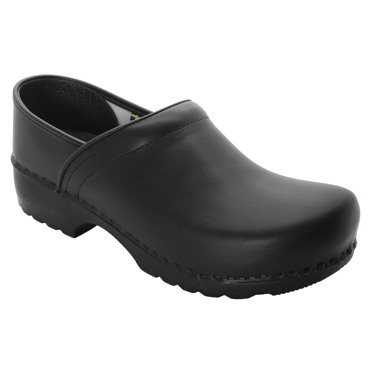 BJORK 657001-2-40 BJORK KEN Swedish Men's Pro Leather Clogs Black / EU-40
