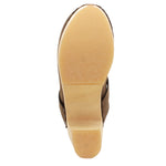 BJORK BJORK TIA Wooden Clogs in Oiled Leather