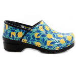 BJORK KLÄGN PROFESSIONAL Citron Printed Leather Clogs