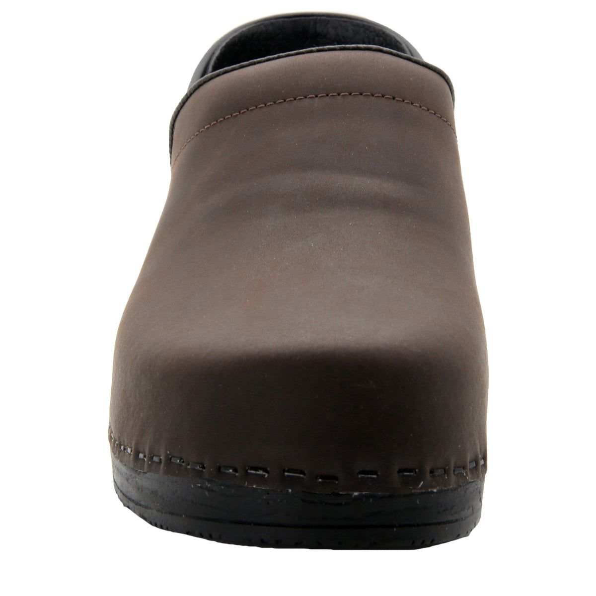 BJORK BJORK PRO LIAM Men's Brown Oiled Leather Clogs