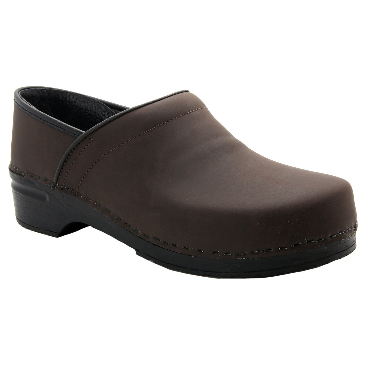BJORK 757206-78-44 BJORK PRO LIAM Men's Oiled Leather Clogs Brown / EU-44