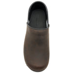 BJORK BJORK PRO LIAM Men's Brown Oiled Leather Clogs