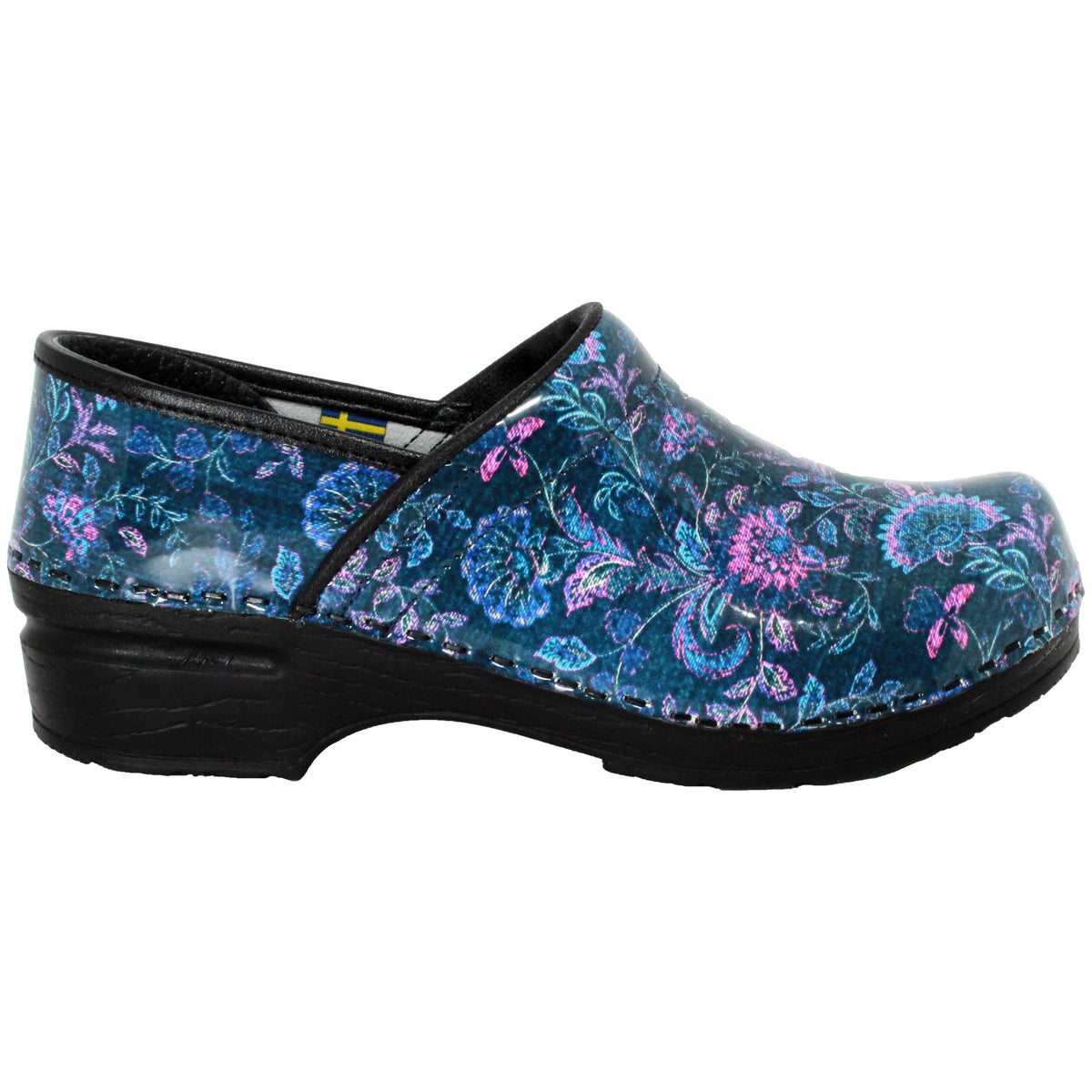 BJORK BJORK PROFESSIONAL Atalie Printed Leather Clogs