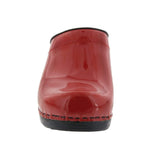 BJORK BJORK Elly Open Back Red Patent Leather Clogs