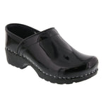 BJORK 657406-2-36 BJORK KARIN Swedish Women's Pro Patent Leather Clogs Black / EU-36