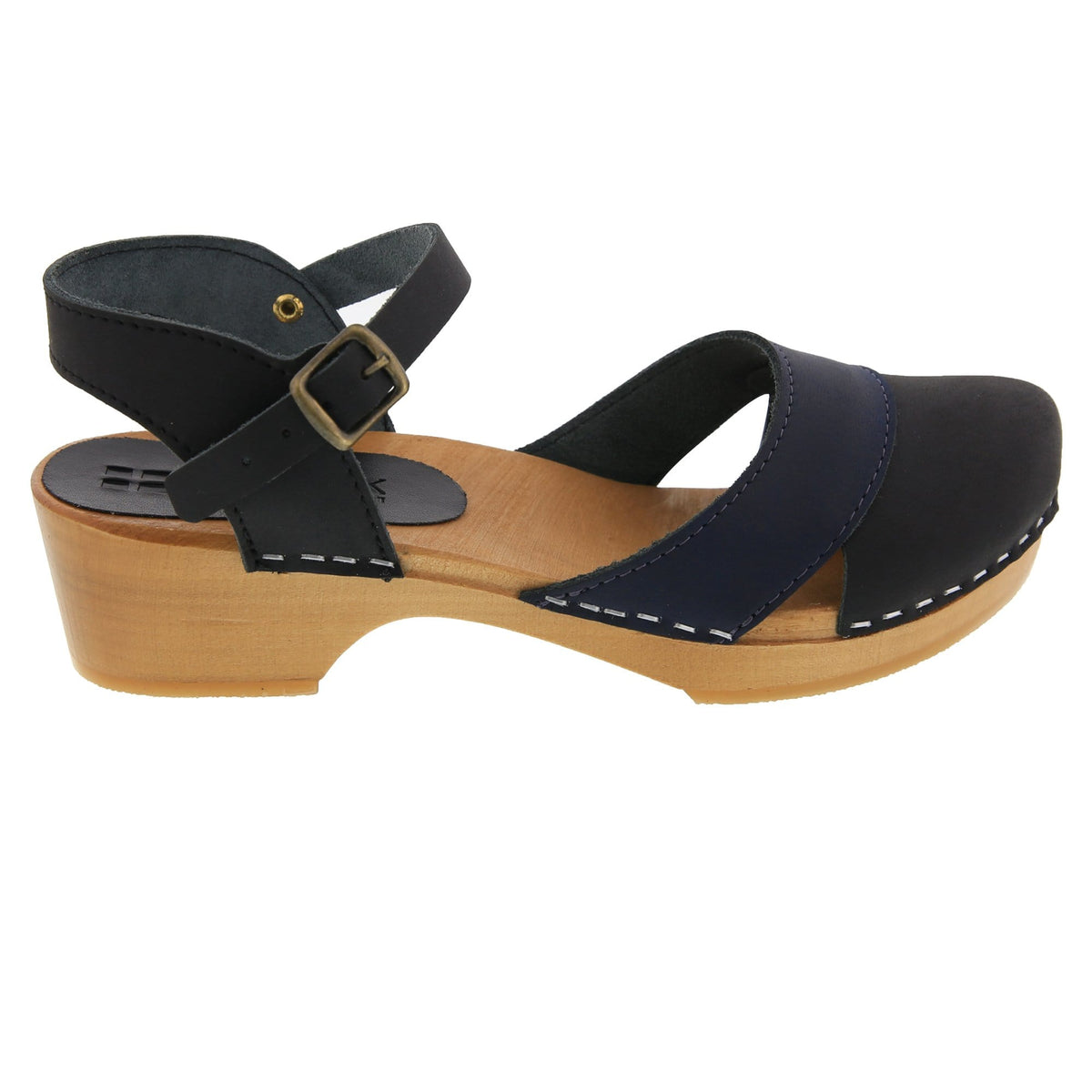 BJORK BJORK MILA Wooden Clog Sandals in Oiled Leather