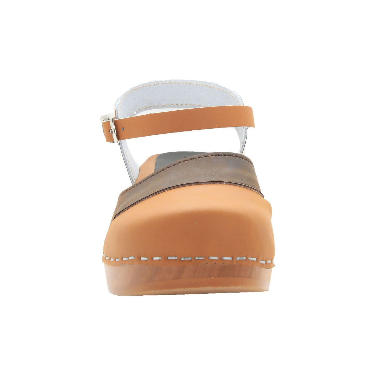 BJORK BJORK MILA Wooden Clog Sandals in Oiled Leather