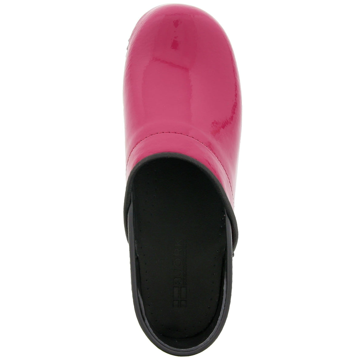 BJORK BJORK PRO ELSA Patent Leather Clogs in Fuchsia