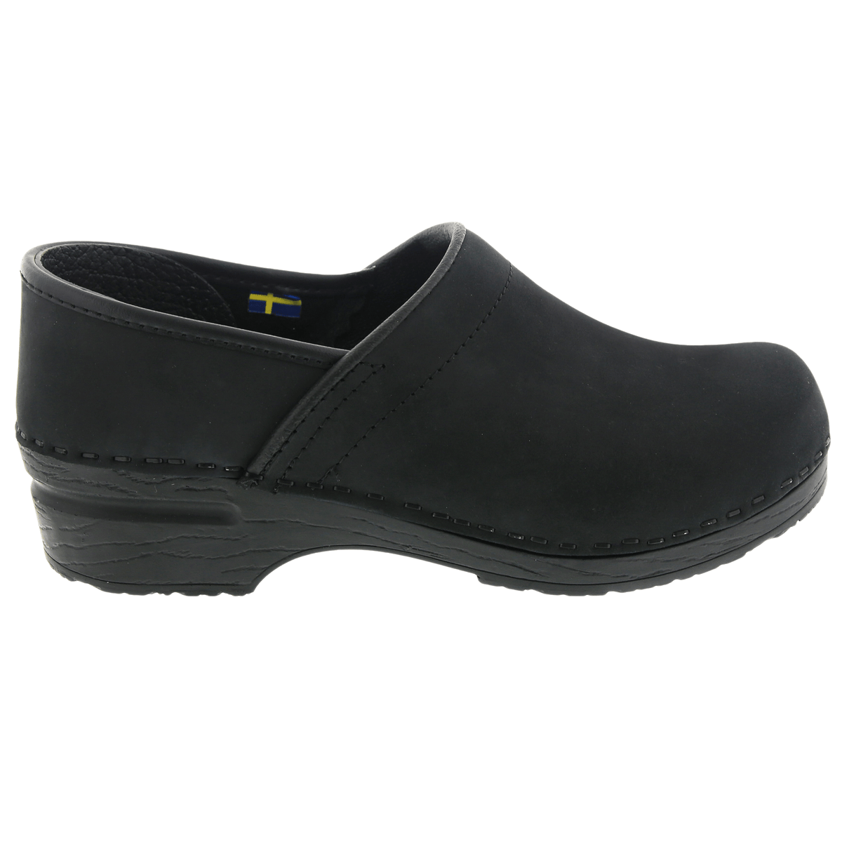 BJORK BJORK PRO LIAM Men's Black Oiled Leather Clogs