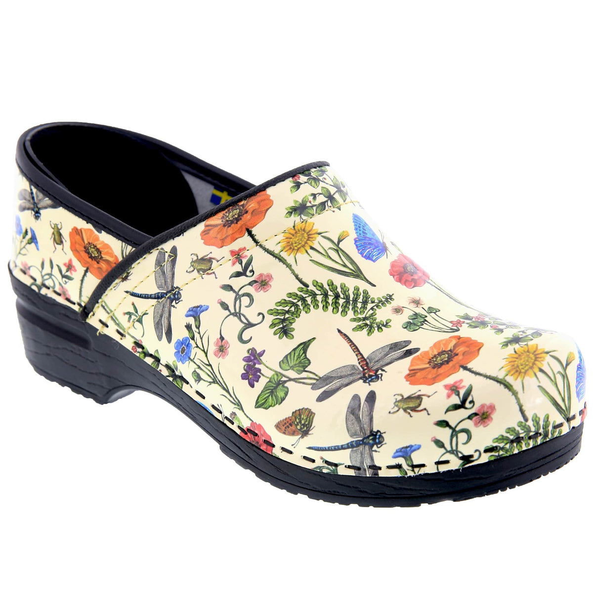 BJORK 757603-90-36 BJORK PROFESSIONAL Dahlia Leather Clogs Multi / EU-36
