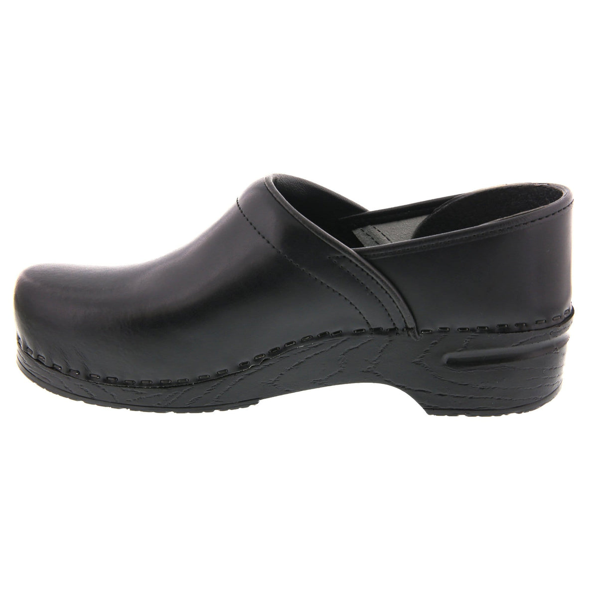 BJORK BJORK PROFESSIONAL Men's Black Cabrio Leather Clogs