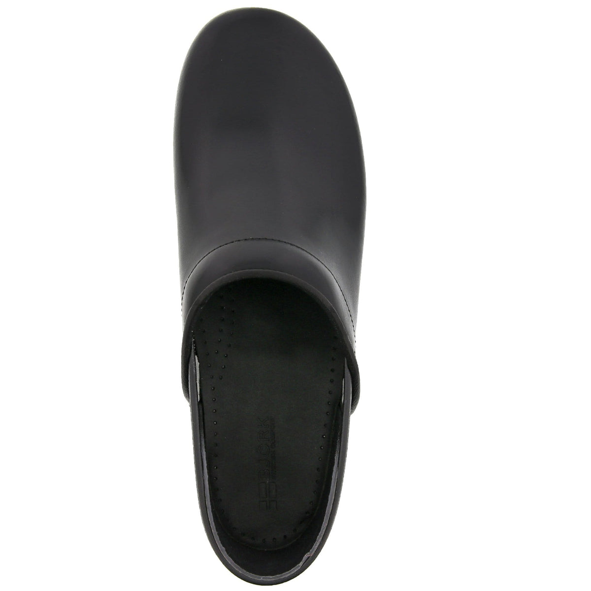 BJORK BJORK PROFESSIONAL Men's Black Cabrio Leather Clogs