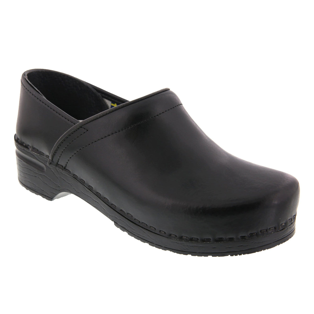 BJORK 757806-2-40 BJORK PROFESSIONAL Men's Black Cabrio Leather Clogs Black / EU-40